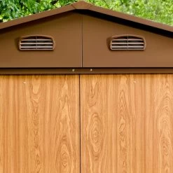 Abri De Jardin En Métal Aspect Bois 4,6m² + Kit D'ancrage - X-METAL 11 Abri De Jardin En Métal Aspect Bois 4,6m² + Kit D'ancrage - X-METAL -Jardin Abris Magasin abri de jardin en metal aspect bois 46m kit d ancrage x metal 3