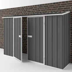 Abri De Jardin En Métal Colorbond Gris Compact 2,25m² EASYSHED