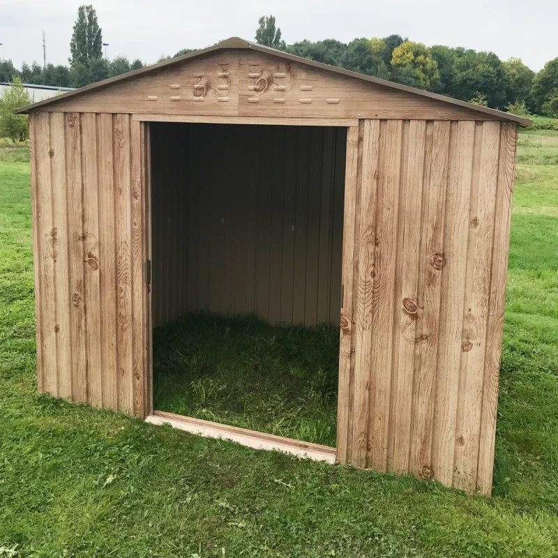 Abri De Jardin En Métal Imitation Bois 4,78m² - DURAMAX 6 Abri De Jardin En Métal Imitation Bois 4,78m² - DURAMAX – Image 4