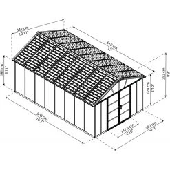 Abri De Jardin En Polycarbonate 17,2m² Sans Plancher YUKON - Palram - Canopia 10 Abri De Jardin En Polycarbonate 17,2m² Sans Plancher YUKON - Palram - Canopia -Jardin Abris Magasin abri de jardin en polycarbonate 172m sans plancher yukon palram 2