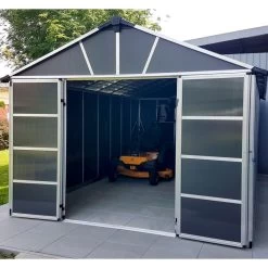 Abri De Jardin En Polycarbonate 21,3m² Avec Plancher YUKON - Palram - Canopia -Jardin Abris Magasin abri de jardin en polycarbonate 213m avec plancher yukon palram 3