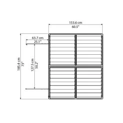 Abri De Jardin En Polycarbonate 2,65m² Skylight Amber - Palram - Canopia -Jardin Abris Magasin abri de jardin en polycarbonate 265m skylight amber palram 3