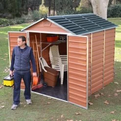 Abri De Jardin En Polycarbonate 3,97m² Skylight Amber - Palram - Canopia