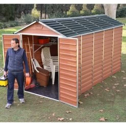 Abri De Jardin En Polycarbonate 6,59m² Skylight Amber - Palram - Canopia -Jardin Abris Magasin abri de jardin en polycarbonate 659m skylight amber palram 2