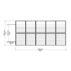 Abri De Jardin En Polycarbonate 6,59m² Skylight Deco - Palram - Canopia -Jardin Abris Magasin abri de jardin en polycarbonate 659m skylight deco palram 3