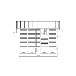 Abri De Jardin En PVC 11,2m² DECO Gris Foncé Et Blanc Grosfillex + Kit Ancrage Offert -Jardin Abris Magasin abri de jardin en pvc 112m deco gris fonce et blanc grosfillex 4