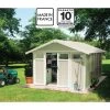 Abri De Jardin En PVC 11,2m² UTILITY Blanc Et Gris Vert Grosfillex + Kit Ancrage Offert 1 Abri De Jardin En PVC 11,2m² UTILITY Blanc Et Gris Vert Grosfillex + Kit Ancrage Offert -Jardin Abris Magasin abri de jardin en pvc 112m utility blanc et gris vert grosfillex