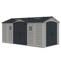Abri De Jardin En PVC 11,95m² DarkGrey Apex + Kit De Fondation DURAMAX -Jardin Abris Magasin abri de jardin en pvc 1195m darkgrey apex duramax kit de fondation 4