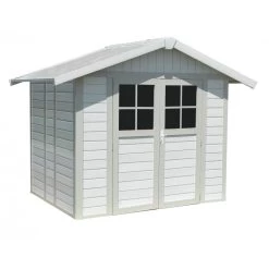 Abri De Jardin En PVC 4,9m² DECO Blanc Et Gris Vert Grosfillex + Kit Ancrage Offert 11 Abri De Jardin En PVC 4,9m² DECO Blanc Et Gris Vert Grosfillex + Kit Ancrage Offert -Jardin Abris Magasin abri de jardin en pvc 49m deco blanc et gris vert grosfillex 3