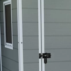 Abri De Jardin En Résine 2,5m² Premium 46 S Gris Clair + Plancher - Keter -Jardin Abris Magasin abri de jardin en resine 25m premium 46 s gris clair plancher keter 5