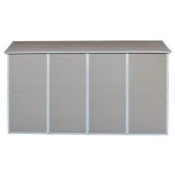 Abri De Jardin En Résine Beige 6,99m² + Kit De Fondation - JOBU -Jardin Abris Magasin abri de jardin en resine beige 699m kit de fondation jobu 4