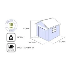 Abri De Jardin En Résine Sydney 6,32m² + Plancher Keter 13 Abri De Jardin En Résine Sydney 6,32m² + Plancher Keter -Jardin Abris Magasin abri de jardin en resine sydney 632m plancher keter 5