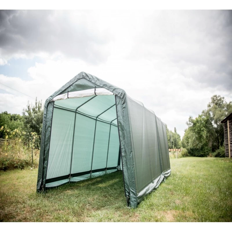 Abri De Jardin En Toile Renforcée Verte Toit 2 Pentes 18,60m² HABRITA 3 Abri De Jardin En Toile Renforcée Verte Toit 2 Pentes 18,60m² HABRITA