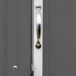 Abri De Jardin EZEE 2,3m² Toit Double Pente En Acier Galvanisé Anthracite Spacemaker -Jardin Abris Magasin abri de jardin ezee 23 m toit double pente en acier galvanise anthracite spacemaker 3