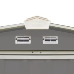 Abri De Jardin EZEE 2,3m² Toit Double Pente En Acier Galvanisé Anthracite Spacemaker -Jardin Abris Magasin abri de jardin ezee 23 m toit double pente en acier galvanise anthracite spacemaker 4