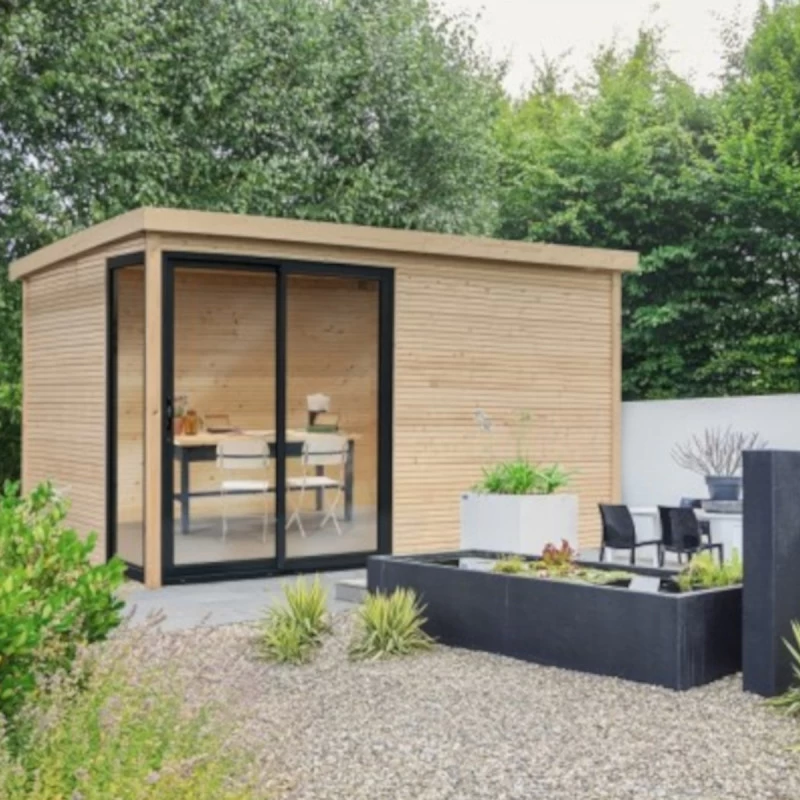 Abri De Jardin Faro 12,25m² En Bois Massif 28mm Avec Double Porte Vitrée - SOLID 3 Abri De Jardin Faro 12,25m² En Bois Massif 28mm Avec Double Porte Vitrée - SOLID