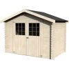 Abri De Jardin Flodova 6,75m² En Bois Massif 28mm Avec Double Porte – Décor Et Jardin -Jardin Abris Magasin abri de jardin flodova 675m en bois massif 28mm avec double porte decor et jardin
