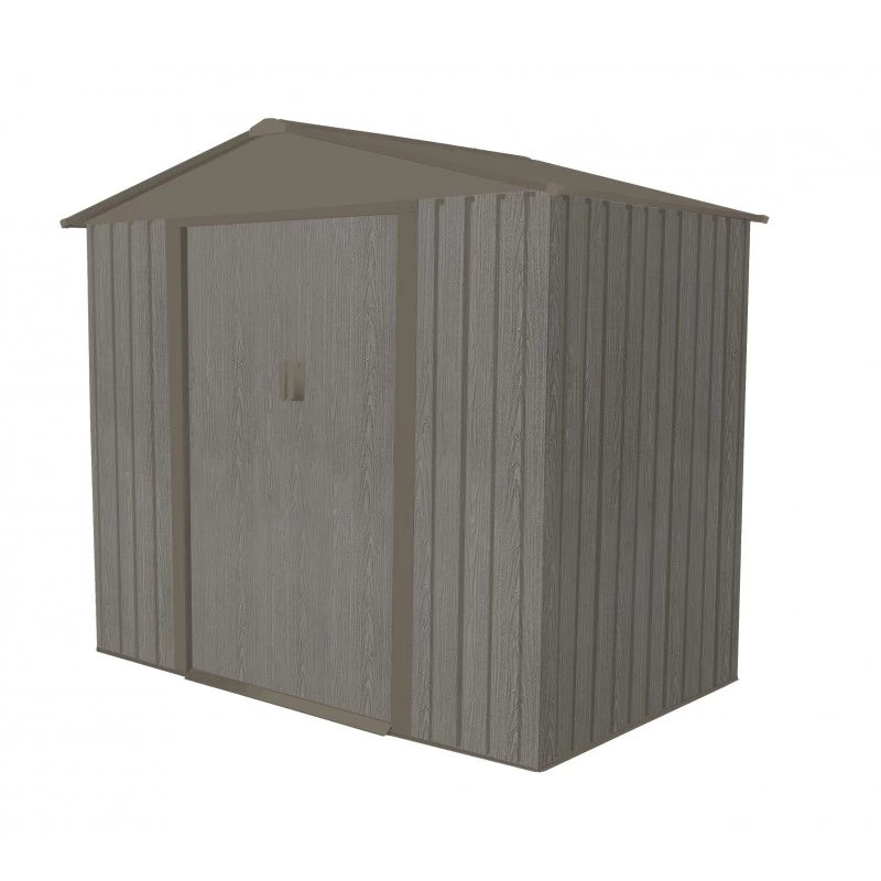 Abri De Jardin Métal 2,43m² Imitation Bois Vieilli 5 Abri De Jardin Métal 2,43m² Imitation Bois Vieilli – Image 3