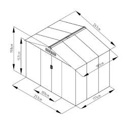 Abri De Jardin Métal 4,72m² Imitation Bois Vieilli -Jardin Abris Magasin abri de jardin metal 472m imitation bois vieilli 2