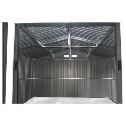Abri De Jardin Métal 7,06m² PLUS Anthracite + Kit D'ancrage X-METAL -Jardin Abris Magasin abri de jardin metal 706m plus anthracite kit d ancrage x metal 4