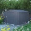 Abri De Jardin Métal 8,84m² FIRST Anthracite + Kit D'ancrage X-METAL 2 Abri De Jardin Métal 8,84m² FIRST Anthracite + Kit D'ancrage X-METAL -Jardin Abris Magasin abri de jardin metal 884m first anthracite kit d ancrage x metal