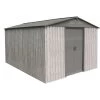 Abri De Jardin Métal 9,12m² WoodTouch Beige + Kit D'ancrage X-METAL