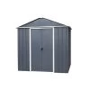 Abri De Jardin Métal Anthracite 4,38m² + Kit D'ancrage Inclus - YARDMASTER -Jardin Abris Magasin abri de jardin metal anthracite 438m kit d ancrage inclus yardmaster