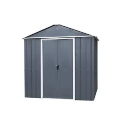 Abri De Jardin Métal Anthracite 4,38m² + Kit D'ancrage Inclus - YARDMASTER