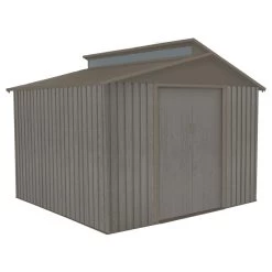 Abri De Jardin Métal Avec Puit De Lumière 7,25m² Imitation Bois Vieilli -Jardin Abris Magasin abri de jardin metal avec puit de lumiere 725m imitation bois vieilli 3