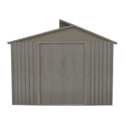 Abri De Jardin Métal Avec Puit De Lumière 7,25m² Imitation Bois Vieilli -Jardin Abris Magasin abri de jardin metal avec puit de lumiere 725m imitation bois vieilli 4