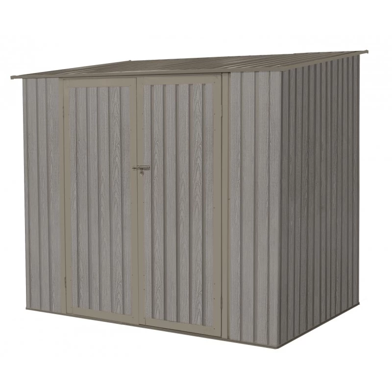 Abri De Jardin Métal Monopente 3,17m² Imitation Bois Vieilli 4 Abri De Jardin Métal Monopente 3,17m² Imitation Bois Vieilli – Image 2