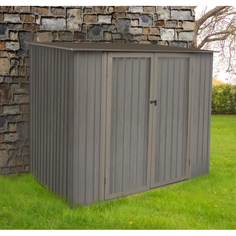 Abri De Jardin Métal Monopente 3,17m² Imitation Bois Vieilli 3 Abri De Jardin Métal Monopente 3,17m² Imitation Bois Vieilli