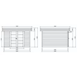 Abri De Jardin Odense 8,98m² En Bois Massif 28mm à Toit Plat - SOLID 8 Abri De Jardin Odense 8,98m² En Bois Massif 28mm à Toit Plat - SOLID -Jardin Abris Magasin abri de jardin odense 898m en bois massif 28mm a toit plat solid 2