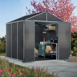 Abri De Jardin RUBICON 5,4m² En Aluminium Et Polycarbonate - Canopia By Palram -Jardin Abris Magasin abri de jardin rubicon 237x229cm en aluminium et polycarbonate canopia by palram 3
