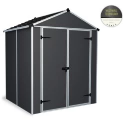 Abri De Jardin RUBICON 2,8m² En Aluminium Et Polycarbonate - Palram - Canopia -Jardin Abris Magasin abri de jardin rubicon 28m en aluminium et polycarbonate palram 1 3