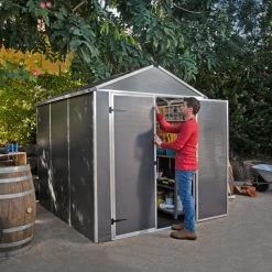 Abri De Jardin RUBICON 4,2m² En Aluminium Et Polycarbonate - Palram - Canopia -Jardin Abris Magasin abri de jardin rubicon 42m en aluminium et polycarbonate palram 1 3