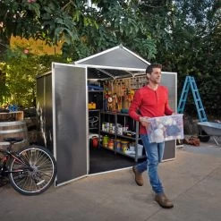 Abri De Jardin RUBICON 4,2m² En Aluminium Et Polycarbonate - Palram - Canopia -Jardin Abris Magasin abri de jardin rubicon 42m en aluminium et polycarbonate palram 1 4