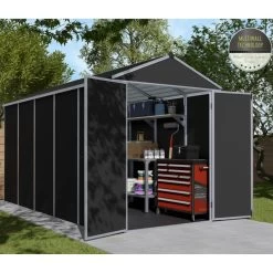 Abri De Jardin RUBICON 7m² En Aluminium Et Polycarbonate - Palram - Canopia -Jardin Abris Magasin abri de jardin rubicon 7m en aluminium et polycarbonate palram 1 3