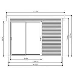 Abri De Jardin Seda 9,22m² En Bois Massif 28mm Avec Double Porte Vitrée - SOLID -Jardin Abris Magasin abri de jardin seda 922m en bois massif 28mm avec double porte vitree solid 2