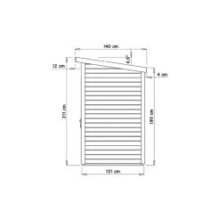 Abri De Jardin Skur 1 2,19m² + Plancher Traité Peint Anthracite Baltic -Jardin Abris Magasin abri de jardin skur 1 219m plancher traite peint anthracite baltic 3