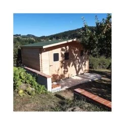 Abri Bois DOMMAR 14,85m² En Madriers Douglas 28mm + Couverture Onduline - HABRITA -Jardin Abris Magasin abri dommar 1474m en madriers douglas 28mm sans plancher habrita 4