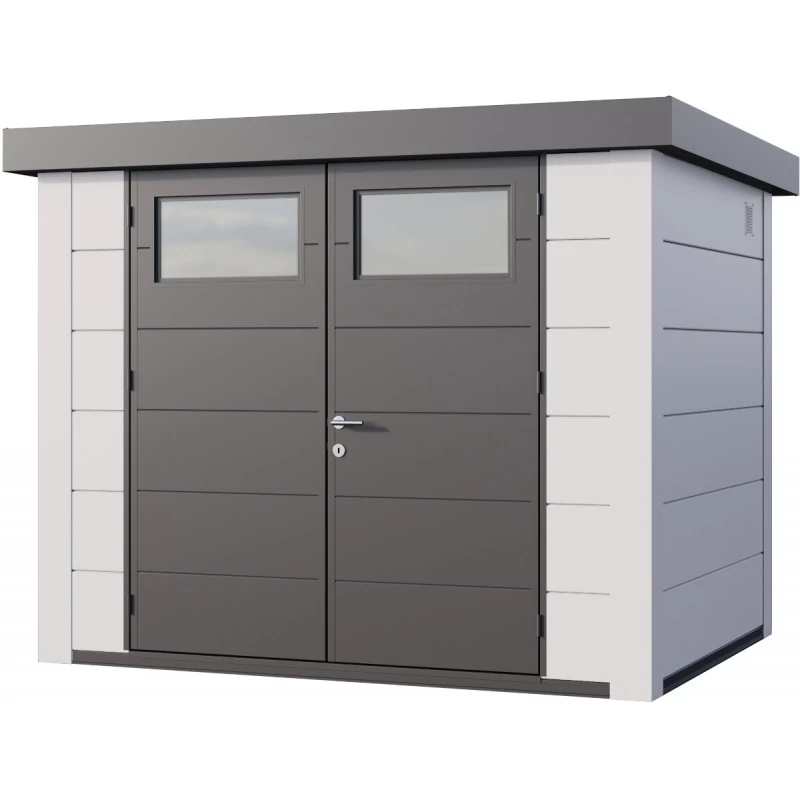 Abri En Acier Galvanisé Blanc 5,6m² Avec Double Porte Eleganto 2721 Telluria 3 Abri En Acier Galvanisé Blanc 5,6m² Avec Double Porte Eleganto 2721 Telluria