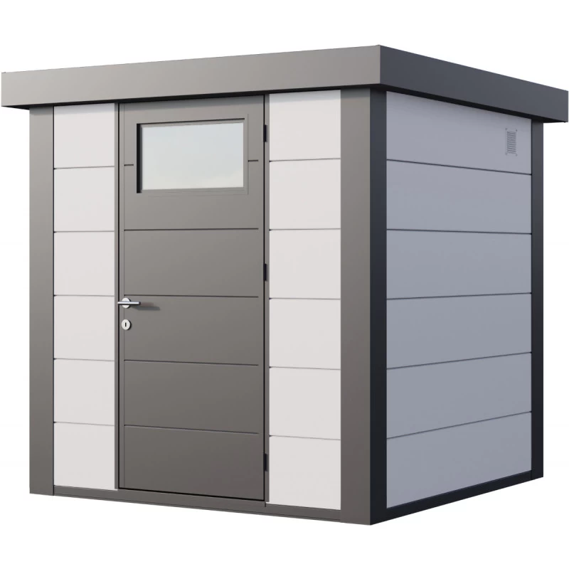 Abri En Acier Galvanisé Gris Blanc 4,3m² Eleganto 2121 Telluria 3 Abri En Acier Galvanisé Gris Blanc 4,3m² Eleganto 2121 Telluria