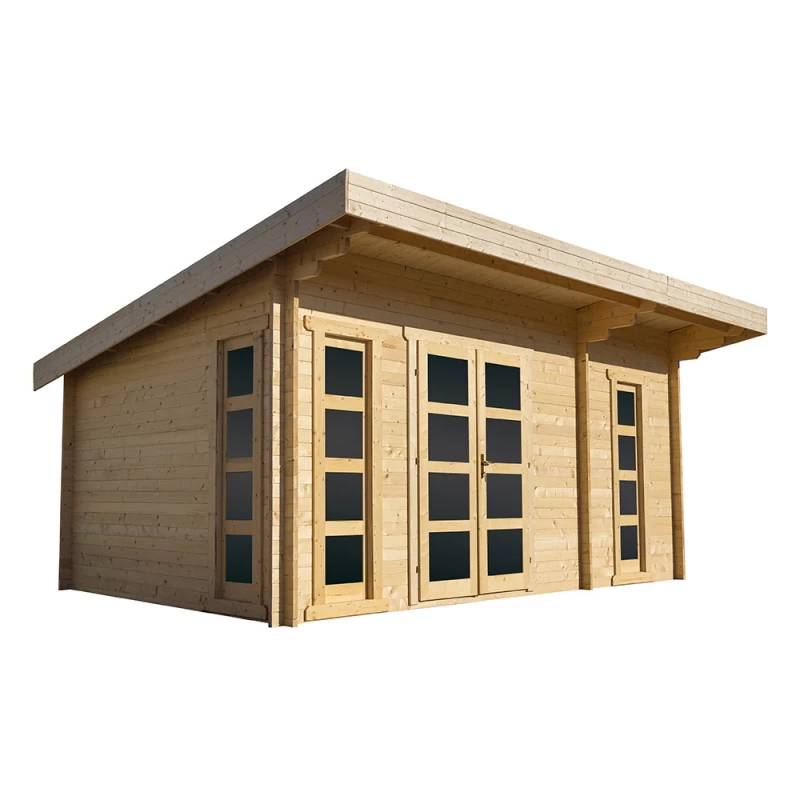 Abri En Bois Massif 19,25m² Cloisonné MODERNE 40mm Gardy Shelter 5 Abri En Bois Massif 19,25m² Cloisonné MODERNE 40mm Gardy Shelter – Image 3