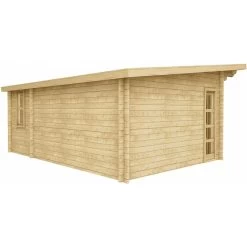 Abri En Bois Massif 22m² MODERNE - Madriers 40mm Gardy Shelter -Jardin Abris Magasin abri en bois massif 22m moderne madriers 40mm gardy shelter 4