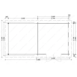 Abri En Bois Massif 9m² MODERNE Traité Marron + Terrasse Gardy Shelter -Jardin Abris Magasin abri en bois massif 9m moderne traite marron terrasse gardy shelter 1