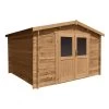 Abri En Bois Massif 9m² PRIMO 28mm Traité Teinté Marron Gardy Shelter 2 Abri En Bois Massif 9m² PRIMO 28mm Traité Teinté Marron Gardy Shelter -Jardin Abris Magasin abri en bois massif 9m primo 28mm traite teinte marron gardy shelter