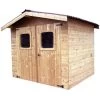 Abri En Bois Thermo Traité Thiers 7,81m² Et Toiture Onduline HABRITA 1 Abri En Bois Thermo Traité Thiers 7,81m² Et Toiture Onduline HABRITA -Jardin Abris Magasin abri en bois thermo traite thiers 781m et toiture onduline habrita