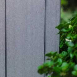 Abri Monopente En Résine Brossée Brossium 7,4m² + Plancher KETER -Jardin Abris Magasin abri en resine brossee monopente brossium 6m plancher keter 10