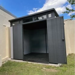 Abri Monopente En Résine Brossée Brossium 6m² + Plancher KETER 12 Abri Monopente En Résine Brossée Brossium 6m² + Plancher KETER -Jardin Abris Magasin abri en resine brossee monopente brossium 6m plancher keter 4